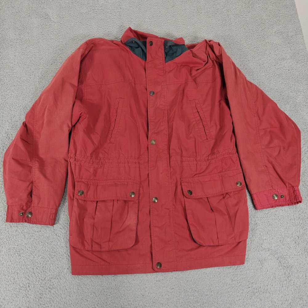 Antartex Weekend Jacket Mens XL Red Casual Outdoors Utility Pockets Sudden Storm